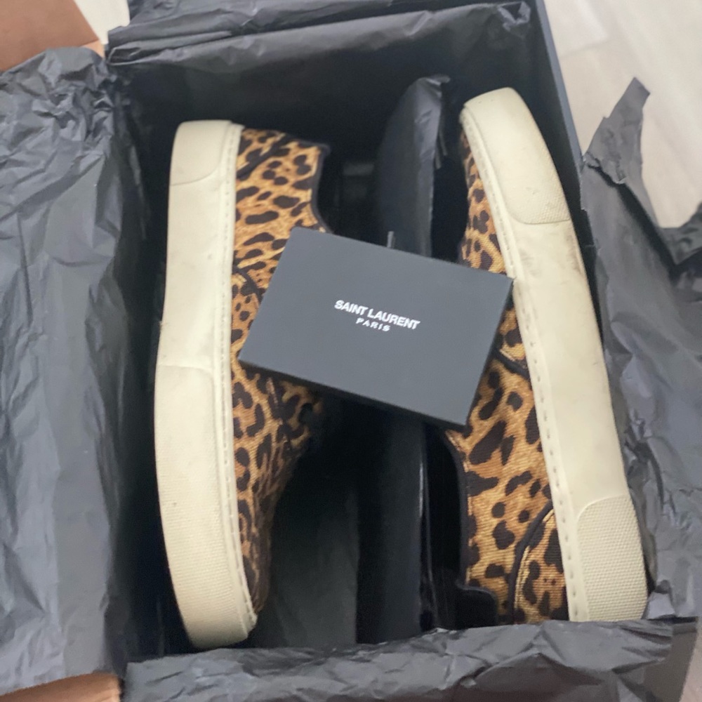 Saint Laurent S21 Flat Leopard Sneaker - Picture 7 of 10
